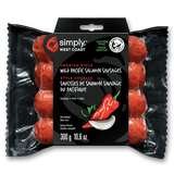 Wild Salmon Sausages – Chorizo (10 per box) - Simply West Coast
